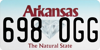AR license plate 698OGG