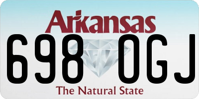 AR license plate 698OGJ