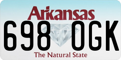 AR license plate 698OGK