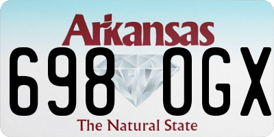 AR license plate 698OGX