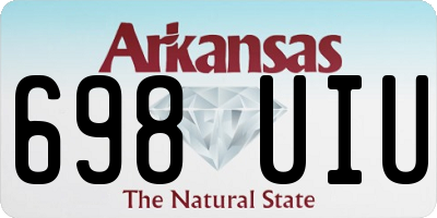 AR license plate 698UIU