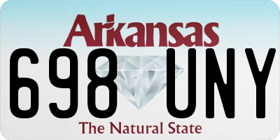 AR license plate 698UNY