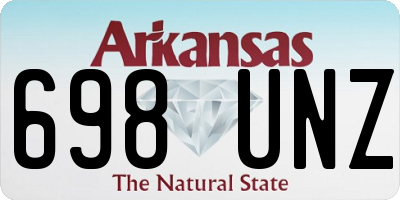 AR license plate 698UNZ