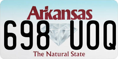 AR license plate 698UOQ