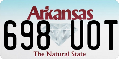 AR license plate 698UOT