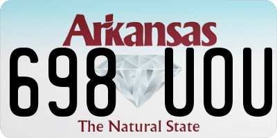 AR license plate 698UOU