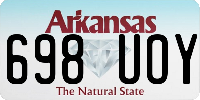AR license plate 698UOY