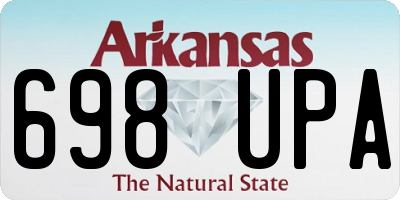 AR license plate 698UPA