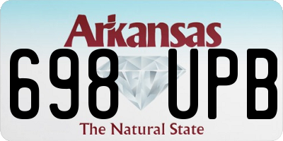 AR license plate 698UPB