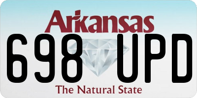 AR license plate 698UPD