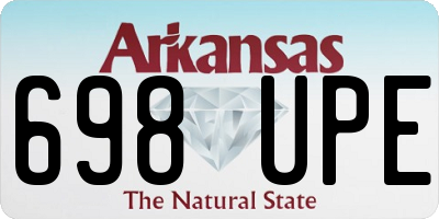AR license plate 698UPE