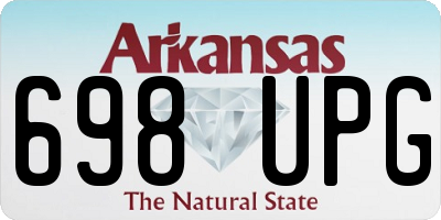 AR license plate 698UPG