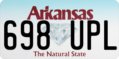 AR license plate 698UPL
