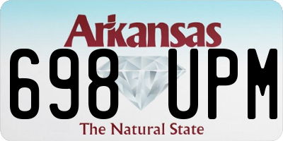 AR license plate 698UPM