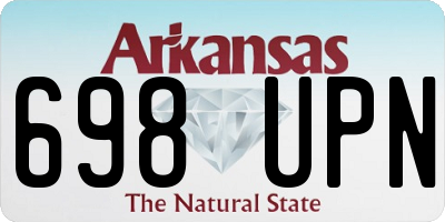 AR license plate 698UPN