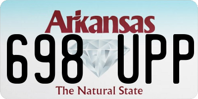 AR license plate 698UPP
