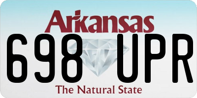 AR license plate 698UPR