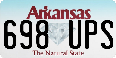 AR license plate 698UPS