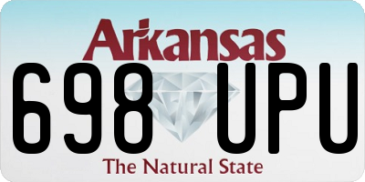 AR license plate 698UPU