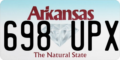 AR license plate 698UPX