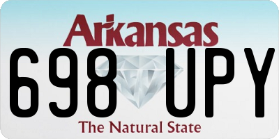 AR license plate 698UPY