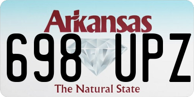AR license plate 698UPZ