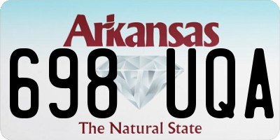 AR license plate 698UQA
