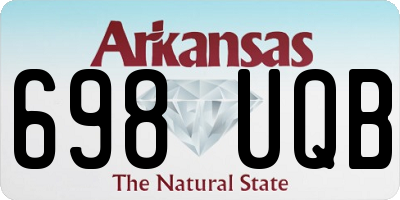 AR license plate 698UQB