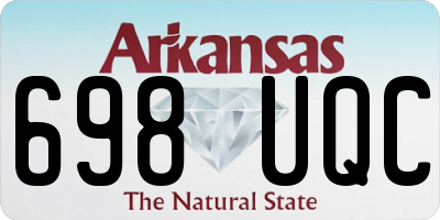AR license plate 698UQC