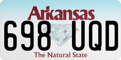 AR license plate 698UQD