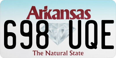 AR license plate 698UQE
