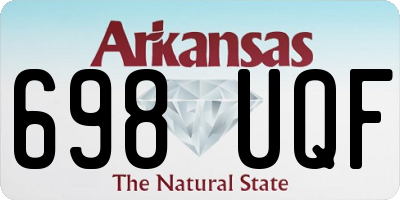 AR license plate 698UQF