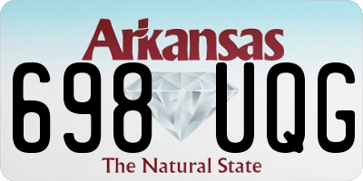 AR license plate 698UQG
