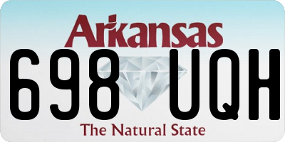 AR license plate 698UQH