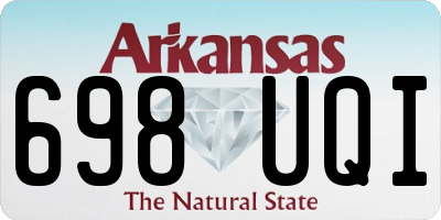 AR license plate 698UQI