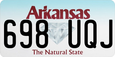 AR license plate 698UQJ