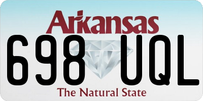 AR license plate 698UQL