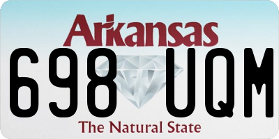 AR license plate 698UQM