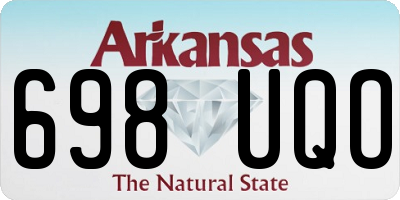 AR license plate 698UQO