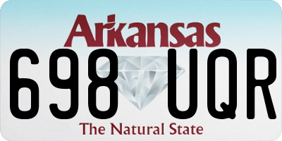 AR license plate 698UQR