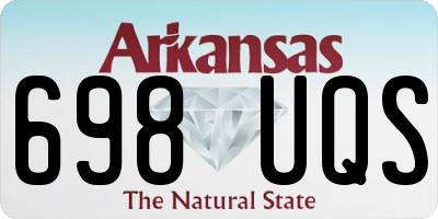 AR license plate 698UQS