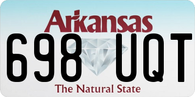 AR license plate 698UQT