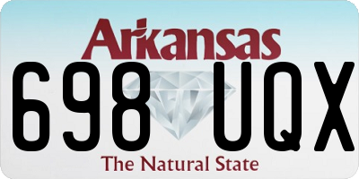 AR license plate 698UQX