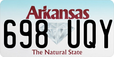 AR license plate 698UQY