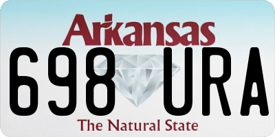 AR license plate 698URA