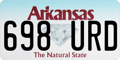 AR license plate 698URD