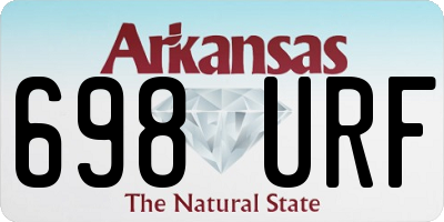 AR license plate 698URF