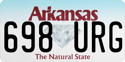 AR license plate 698URG