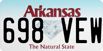 AR license plate 698VEW