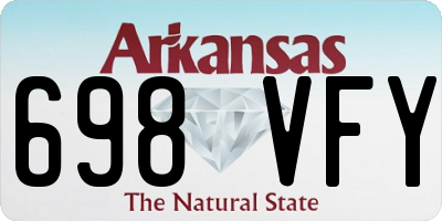 AR license plate 698VFY